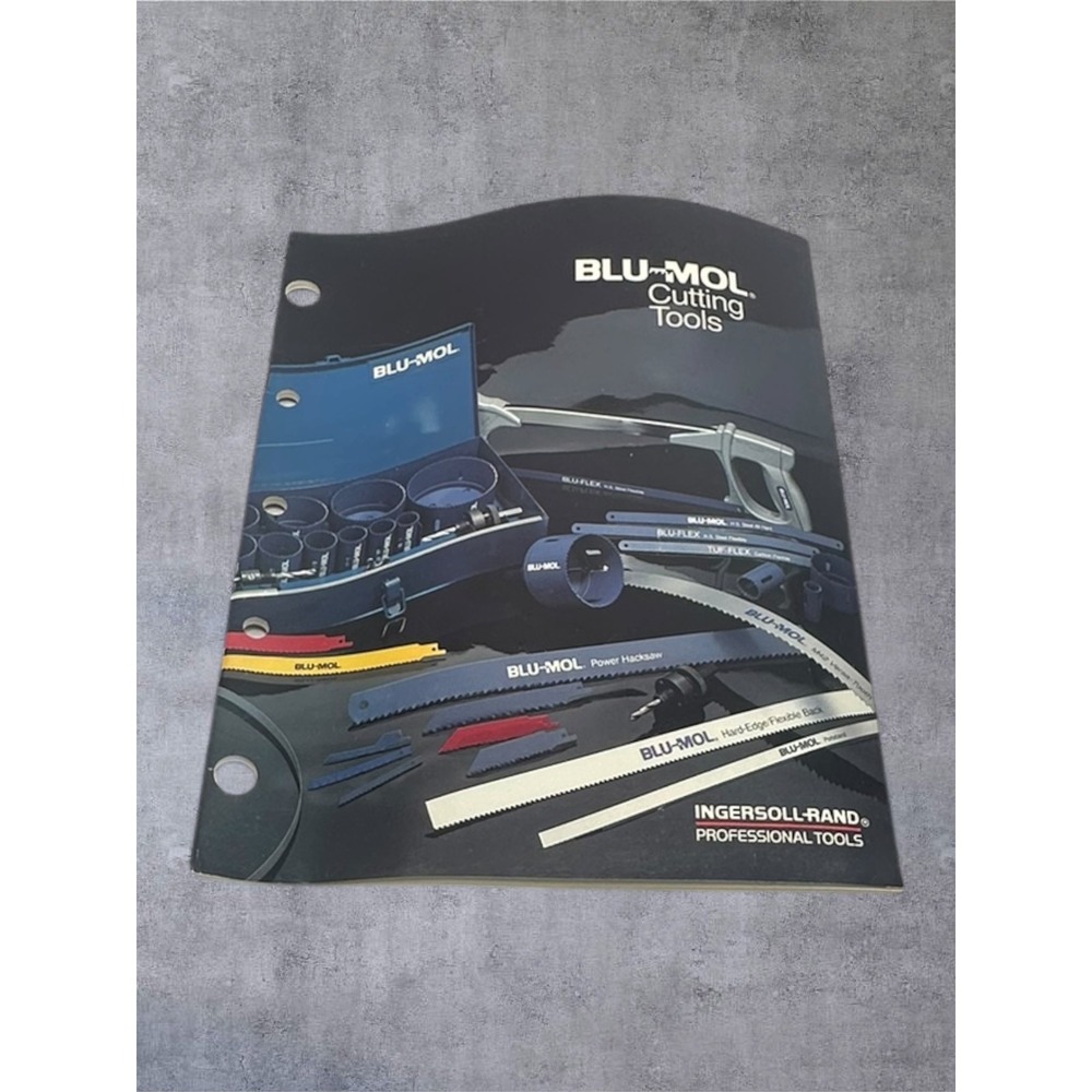 Blu-Mol Cutting Tools Ingersoll-Rand Catalog Vintage Industrial Saw Guide